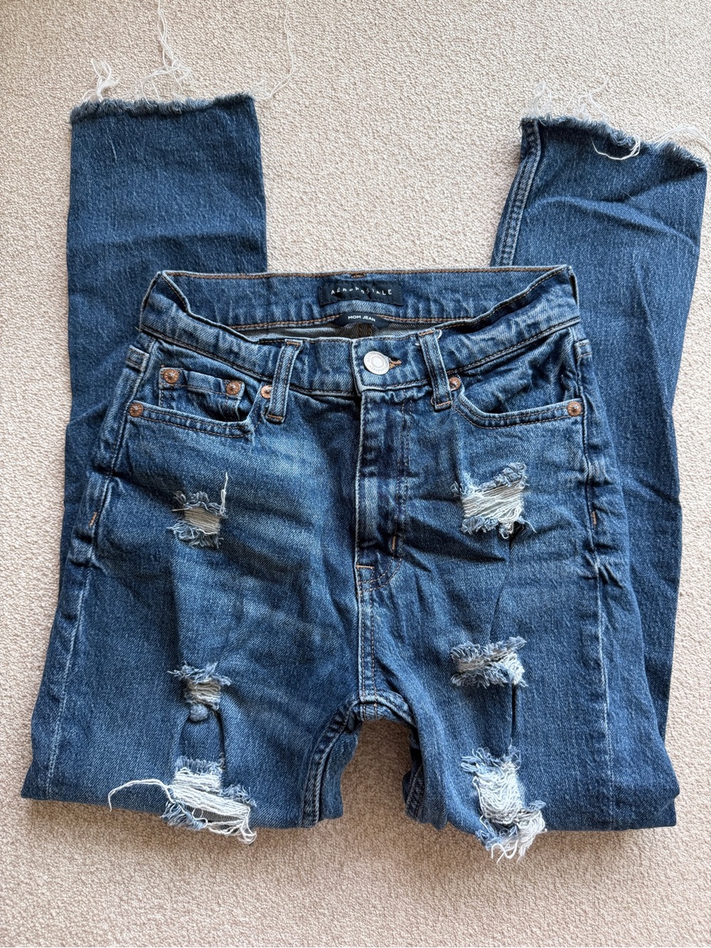 Aeropostale Blue Mom Jean